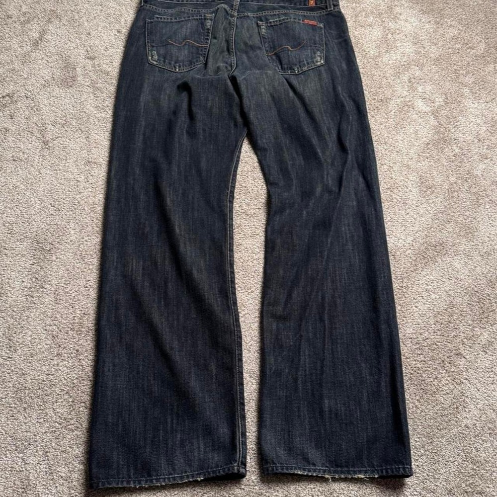 7 FOR ALL MANKIND FADED INDIGO RELAXED FIT DENIM